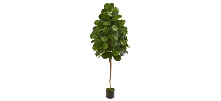 6ft. Fiddle Leaf Fig Artificial Tree in Green by Bellanest