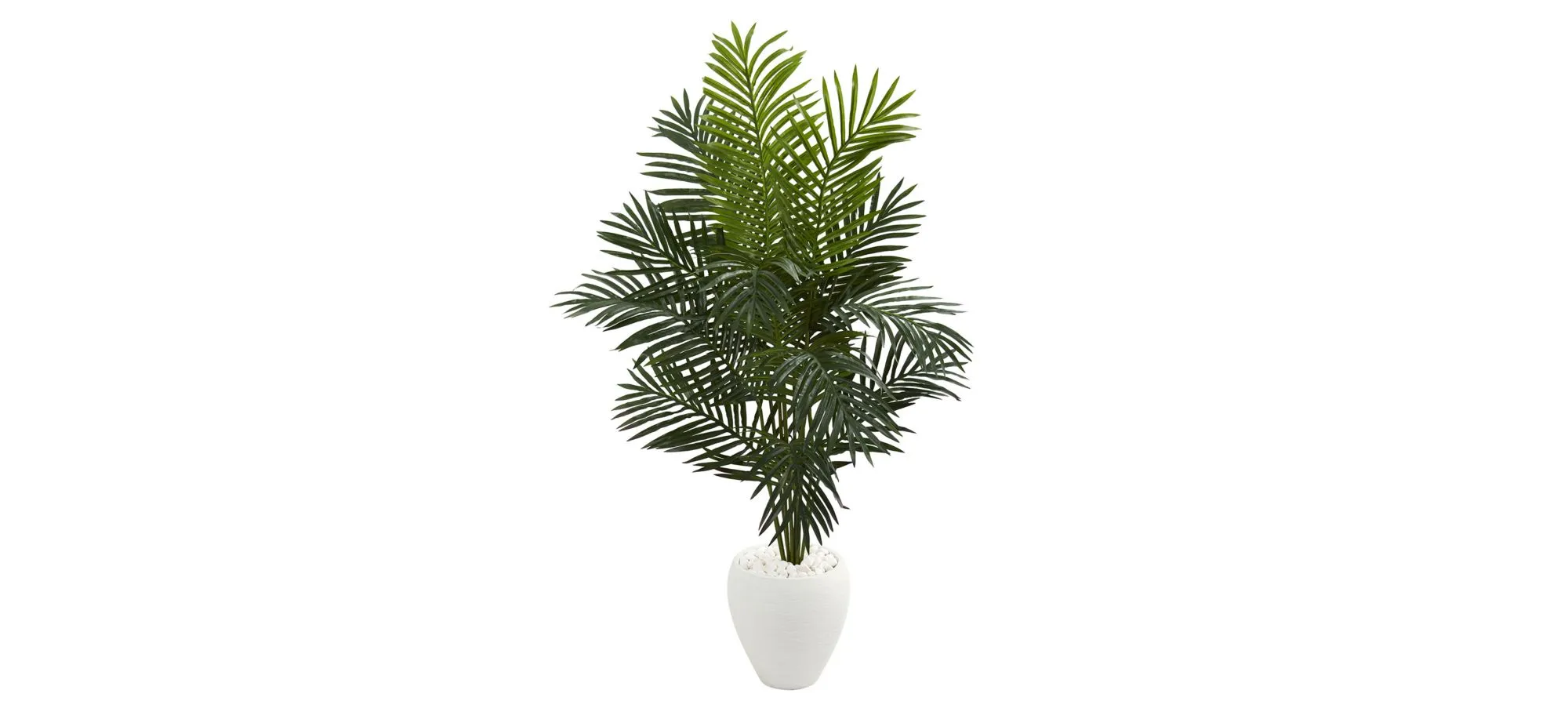 5.5ft. Paradise Artificial Palm Tree in Planter in Green by Bellanest