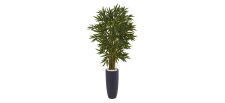 6.5ft. Bamboo Artificial Tree in Planter in Green by Bellanest
