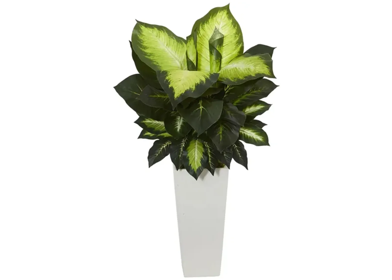 Golden Dieffenbachia Artificial Plant in Green by Bellanest