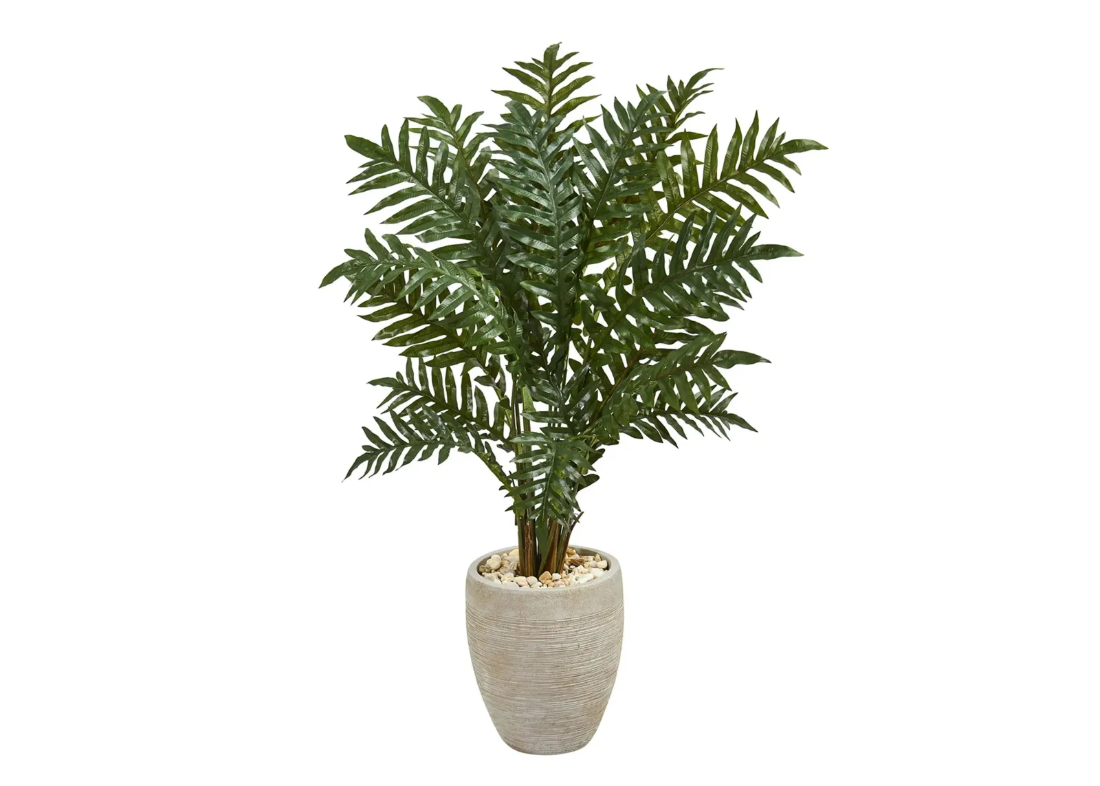 4ft. Evergreen Artificial Plant in Scrape Finish Planter in Green by Bellanest