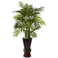 4ft. Areca with Bamboo Planter in Green by Bellanest