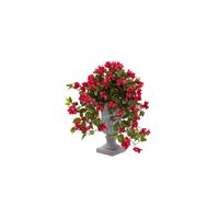 Bougainvillea Flowering Silk Plant with Decorative Urn (Indoor/Outdoor) in Red by Bellanest