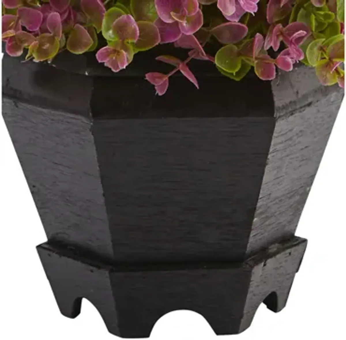 13in. Sedum and Eucalyptus Artificial Plant with Planter