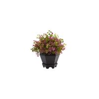 13in. Sedum and Eucalyptus Artificial Plant with Planter in Purple by Bellanest