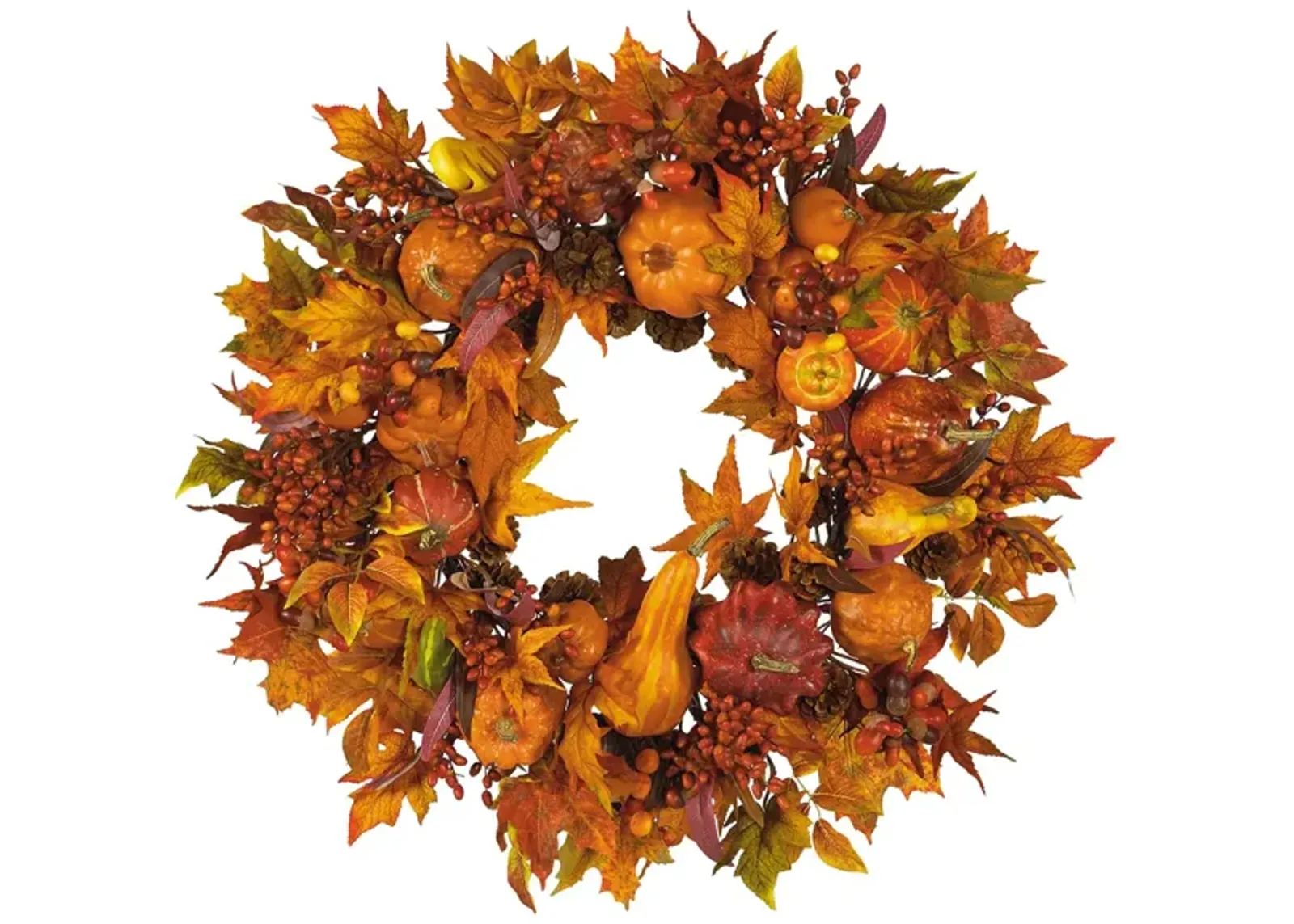 28in. Harvest Wreath in Fall by Bellanest