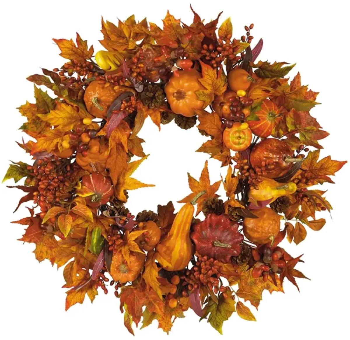 28in. Harvest Wreath in Fall by Bellanest