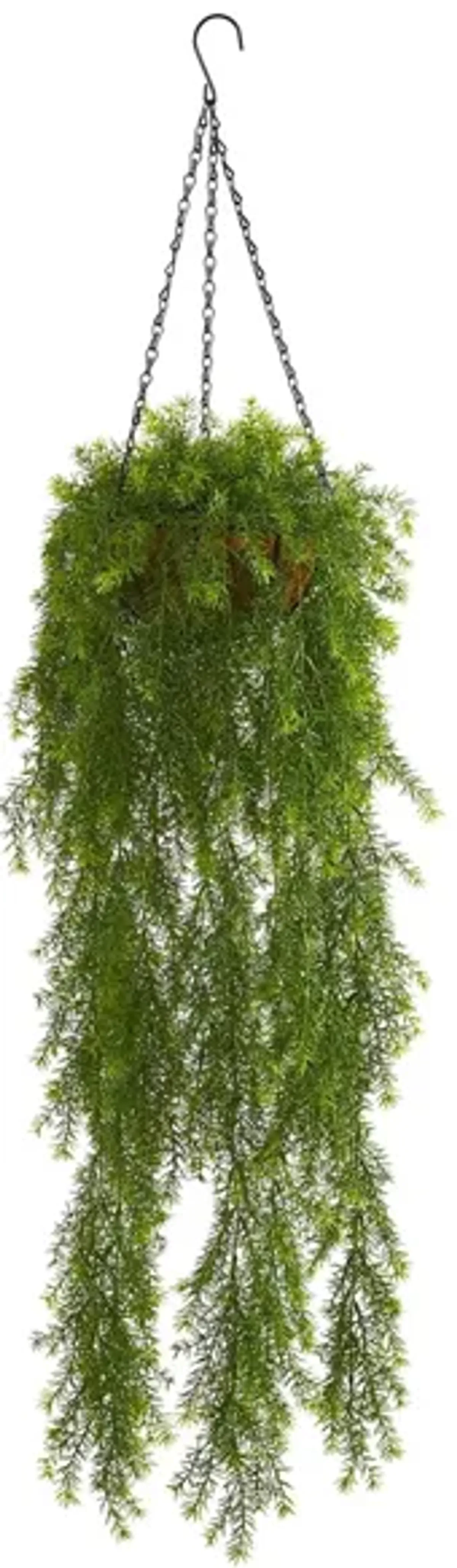 3ft. Willow Artificial Plant Hanging Basket in Green by Bellanest