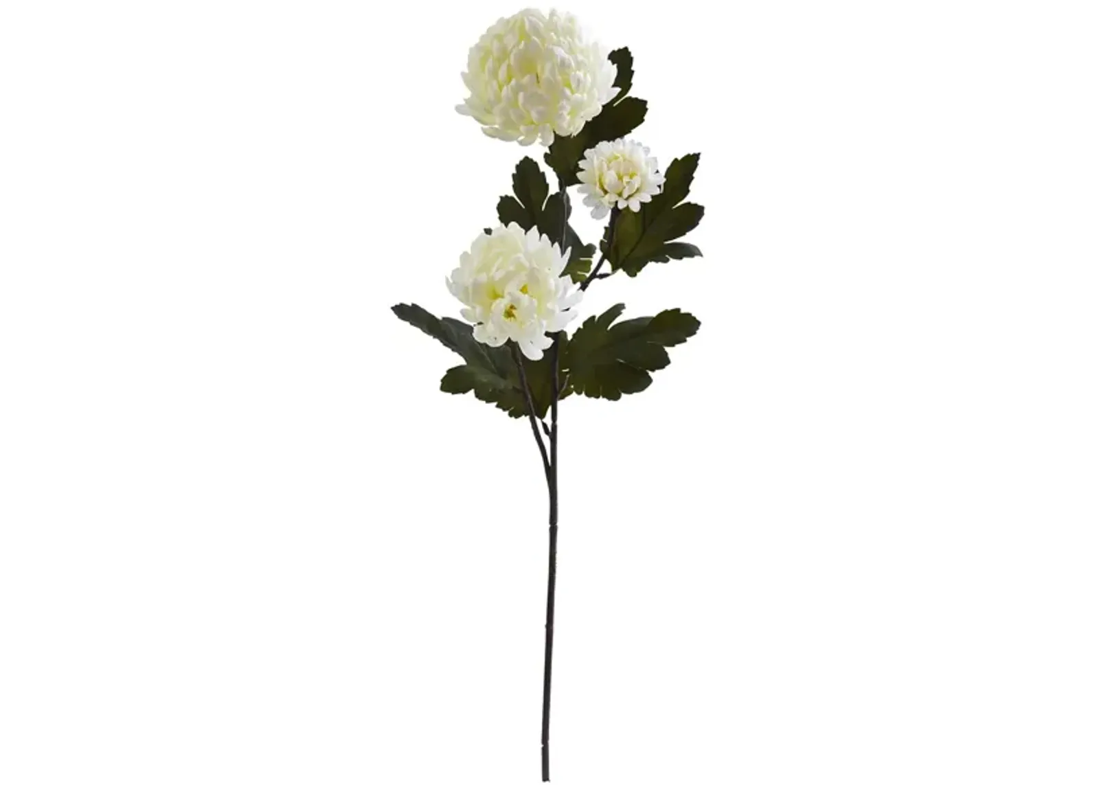 29in. Chrysanthemum Artificial Flower (Set of 12) in Cream by Bellanest