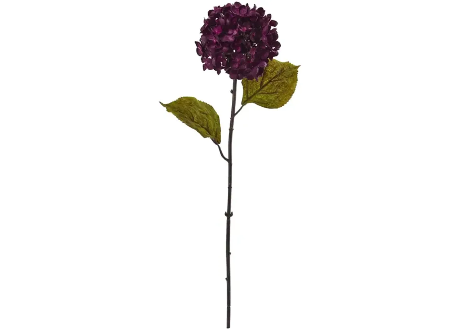 22in. Fall Hydrangea Artificial Flower (Set of 6) in Purple by Bellanest