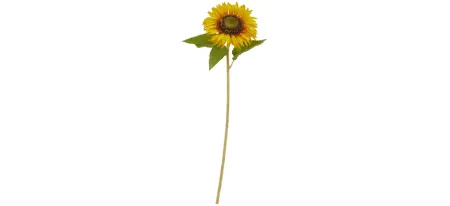 24in. Sunflower Artificial Flower (Set of 12) in Yellow by Bellanest