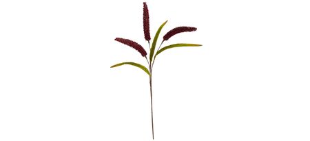 30in. Sorghum Harvest Artificial Flower (Set of 12) in Burgundy by Bellanest