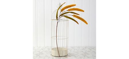 30in. Sorghum Harvest Artificial Flower (Set of 12) in Yellow by Bellanest
