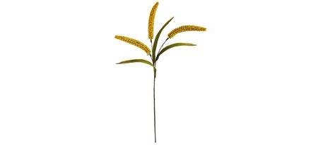 30in. Sorghum Harvest Artificial Flower (Set of 12) in Yellow by Bellanest