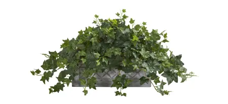 Puff Ivy Artificial Plant in Stone Planter in Red by Bellanest