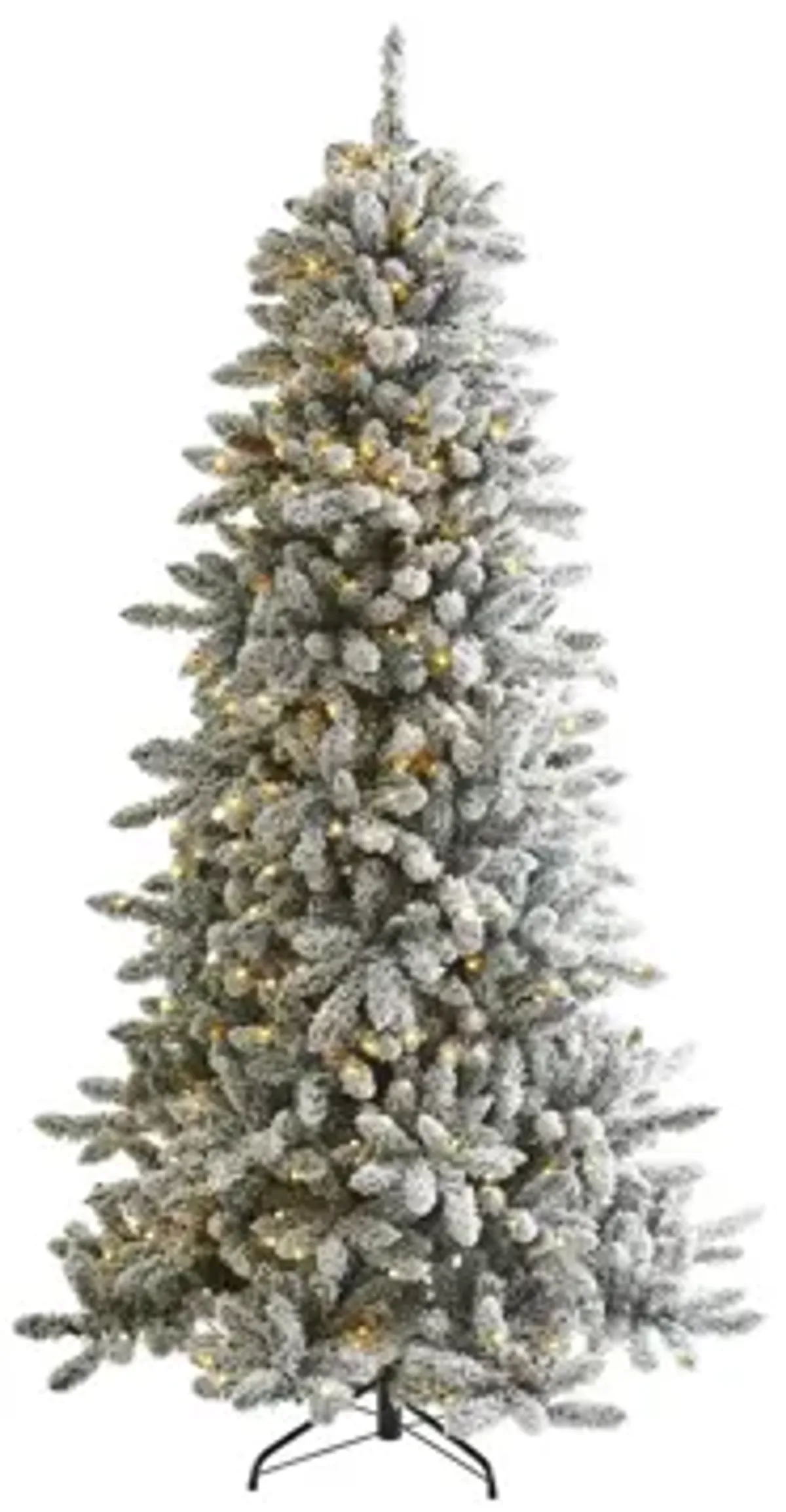 7.5ft. Pre-Lit Flocked Livingston Fir Artificial Christmas Tree