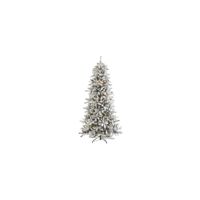 7.5ft. Pre-Lit Flocked Livingston Fir Artificial Christmas Tree in Green by Bellanest