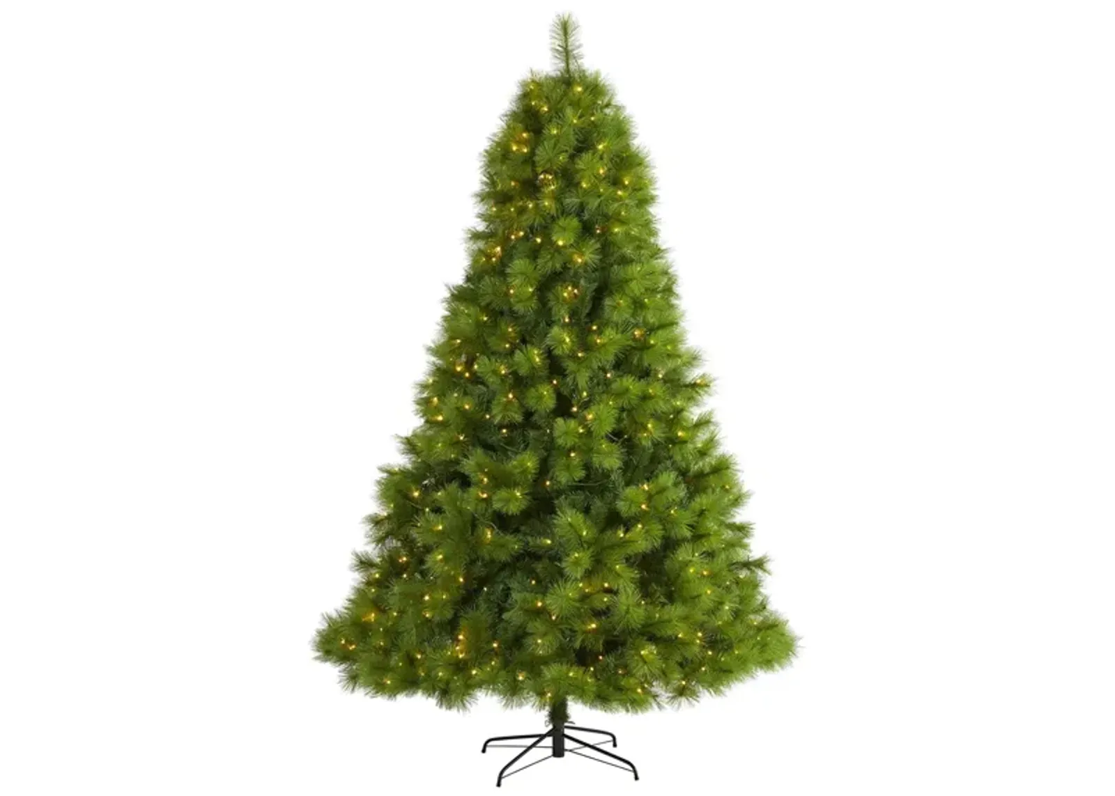 7.5ft. Pre-Lit Green Scotch Pine Artificial Christmas Tree in Green by Bellanest