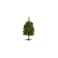 3ft. Pre-Lit Montana Mixed Pine Artificial Christmas Tree in Green by Bellanest