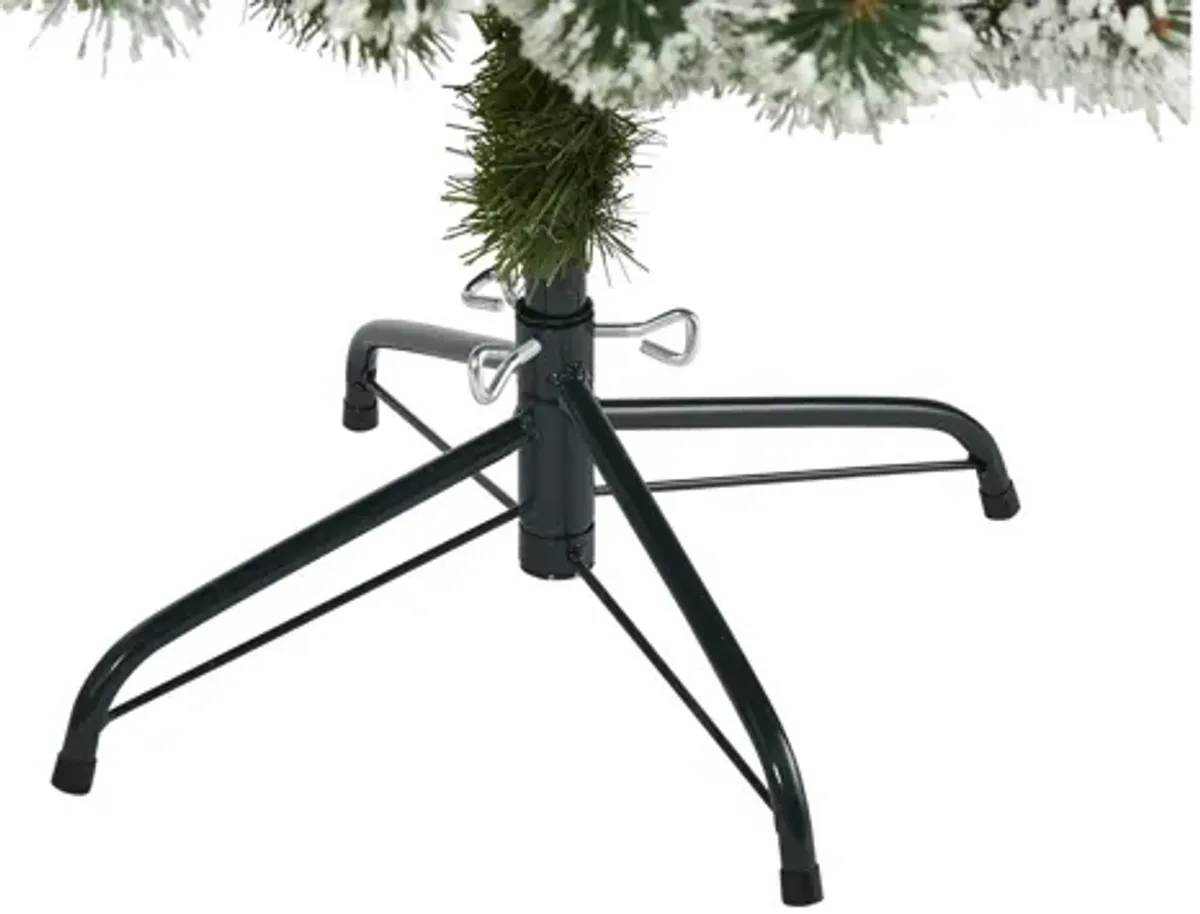 5ft. Pre-Lit Frosted Swiss Pine Artificial Christmas Tree