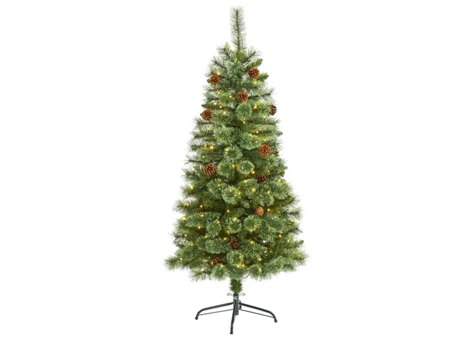 5ft. Pre-Lit White Mountain Pine Artificial Christmas Tree