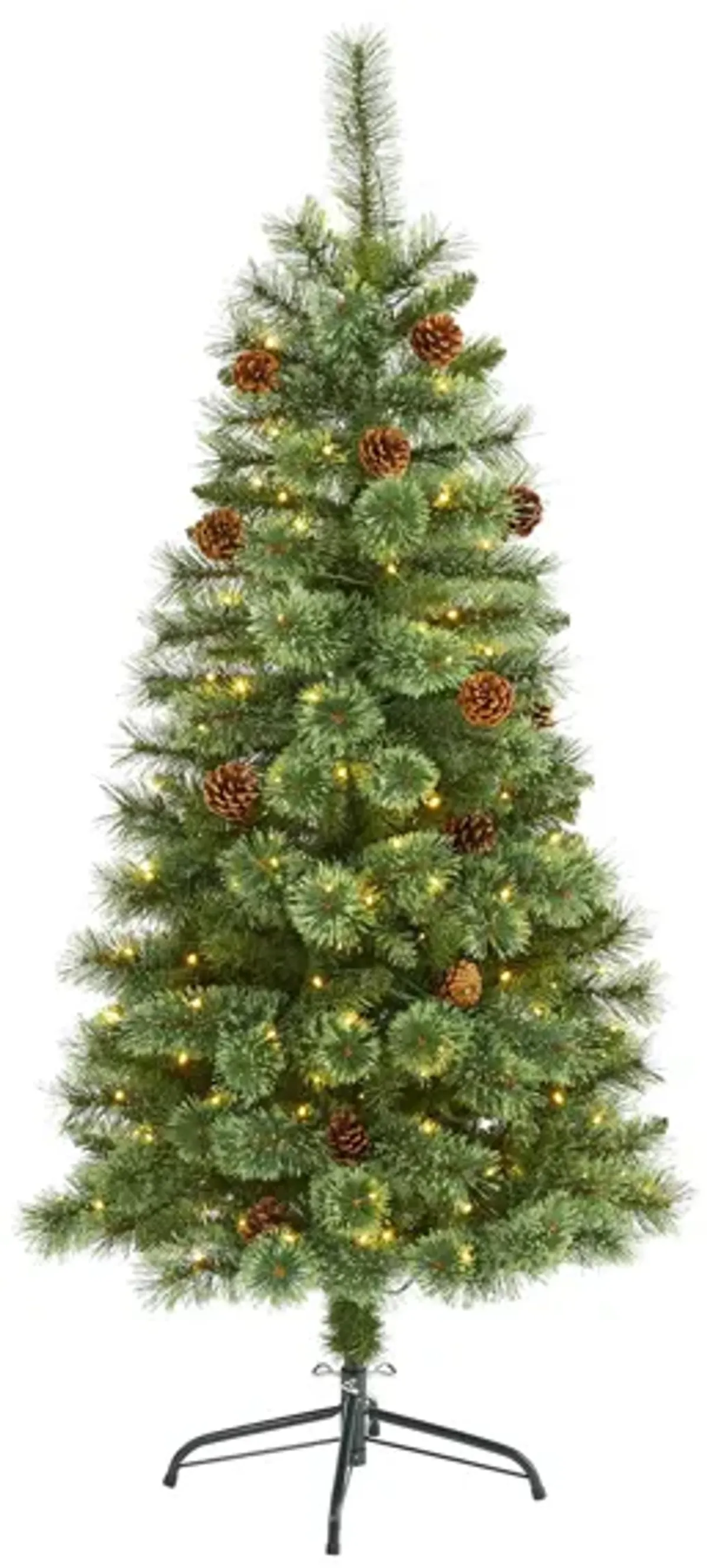 5ft. Pre-Lit White Mountain Pine Artificial Christmas Tree