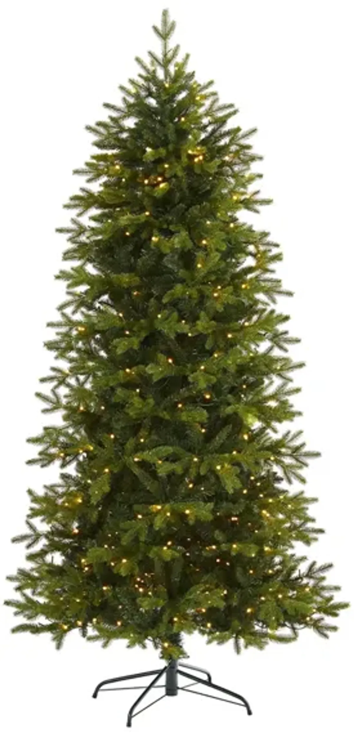 7ft. Pre-Lit Belgium Fir "Natural Look" Artificial Christmas Tree in Green by Bellanest