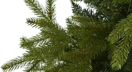 7ft. Pre-Lit Belgium Fir "Natural Look" Artificial Christmas Tree in Green by Bellanest