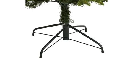 8ft. Pre-Lit Belgium Fir "Natural Look" Artificial Christmas Tree in Green by Bellanest