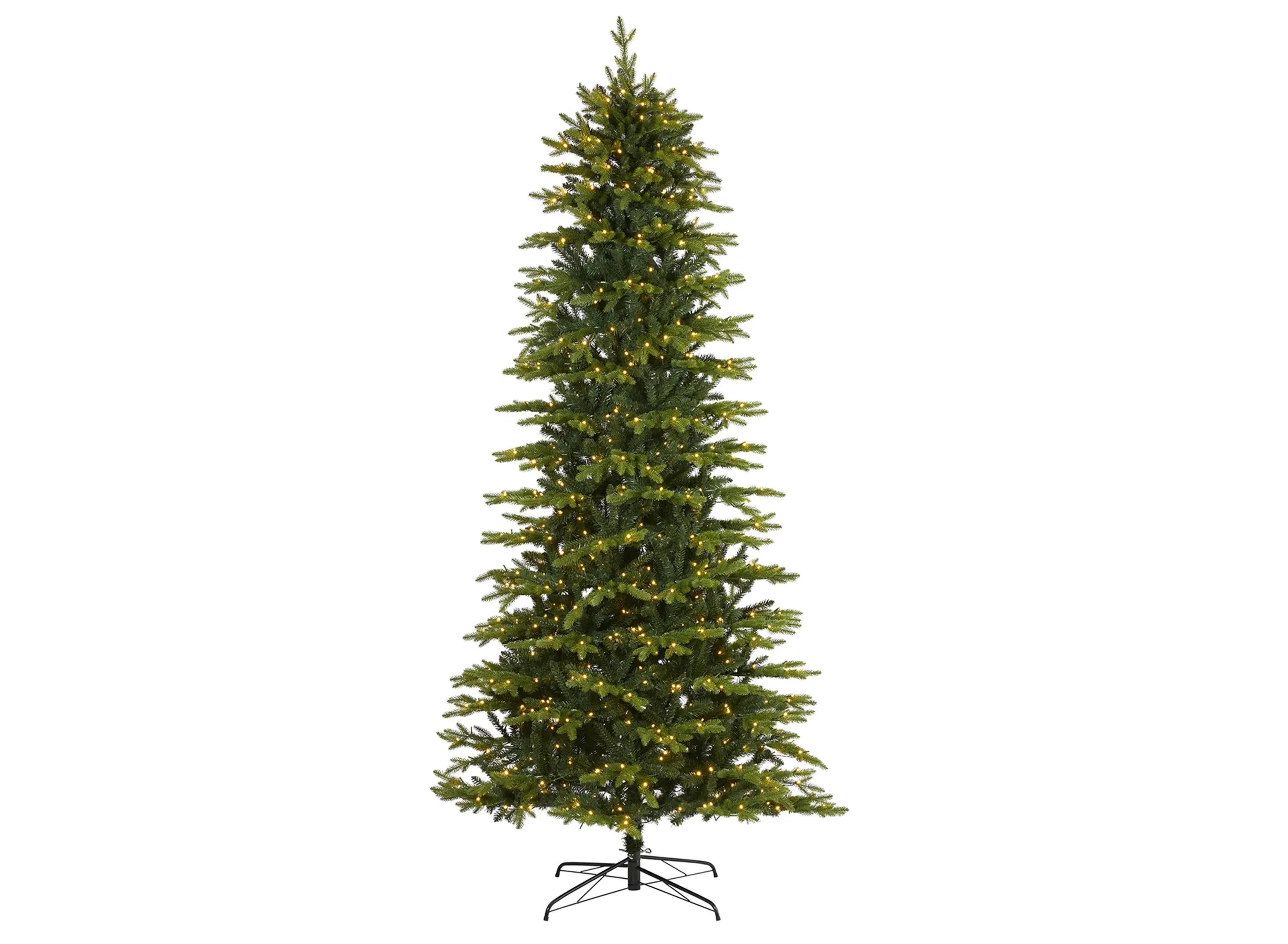 9ft. Pre-Lit Belgium Fir "Natural Look" Artificial Christmas Tree in Green by Bellanest