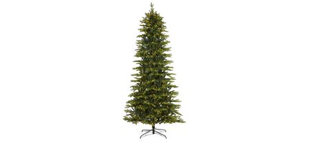 9ft. Pre-Lit Belgium Fir "Natural Look" Artificial Christmas Tree in Green by Bellanest
