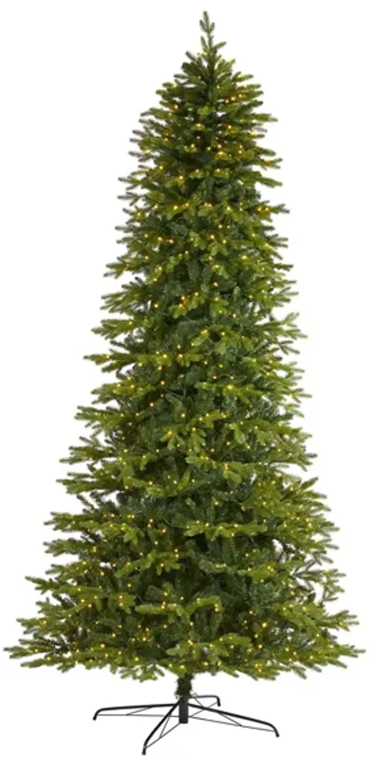 10ft. Pre-Lit Belgium Fir "Natural Look" Artificial Christmas Tree in Green by Bellanest