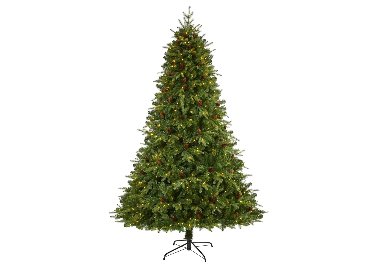 8ft. Pre-Lit Wellington Spruce "Natural Look" Artificial Christmas Tree in Green by Bellanest