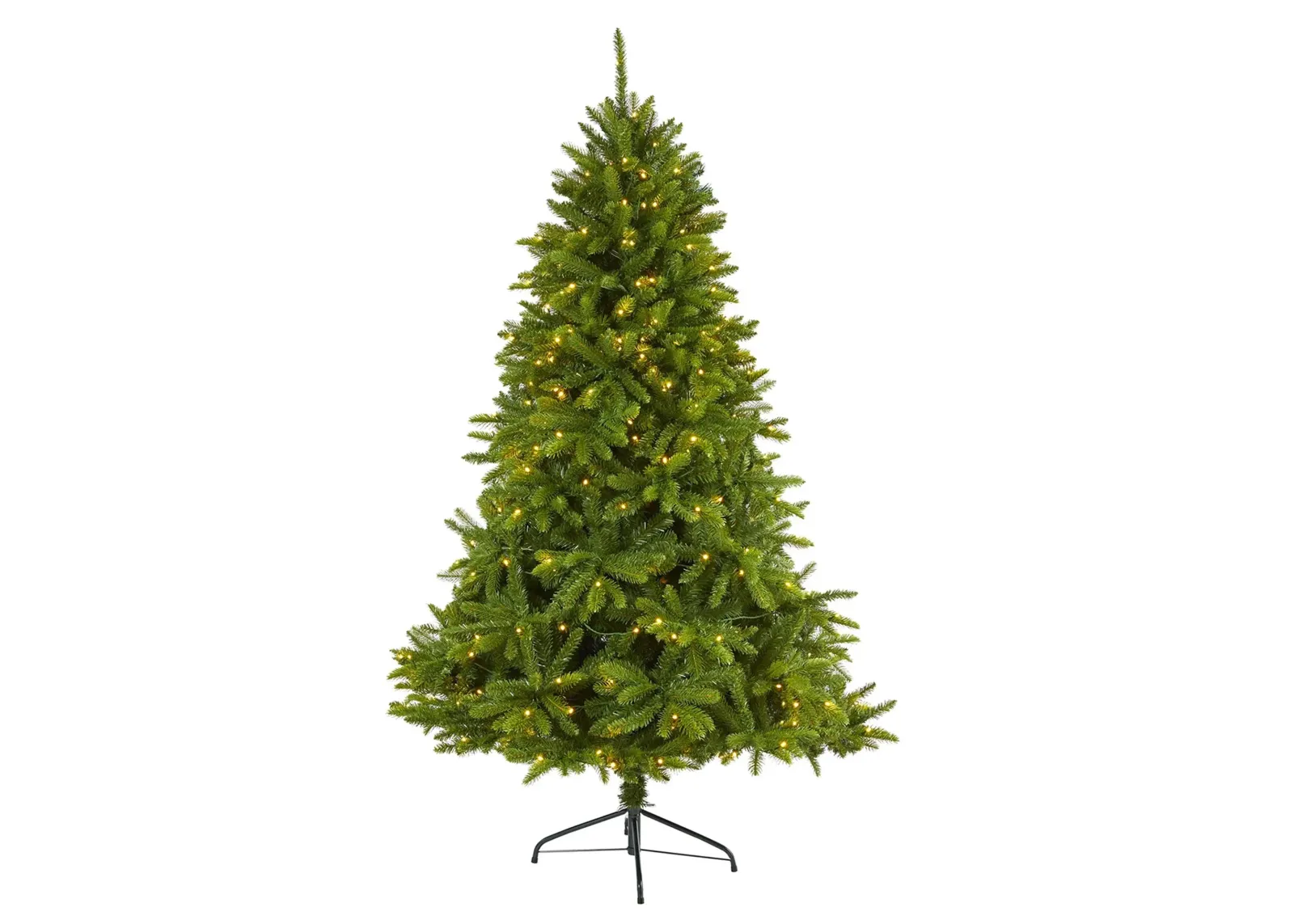 6ft. Pre-Lit Sierra Spruce "Natural Look" Artificial Christmas Tree in Green by Bellanest