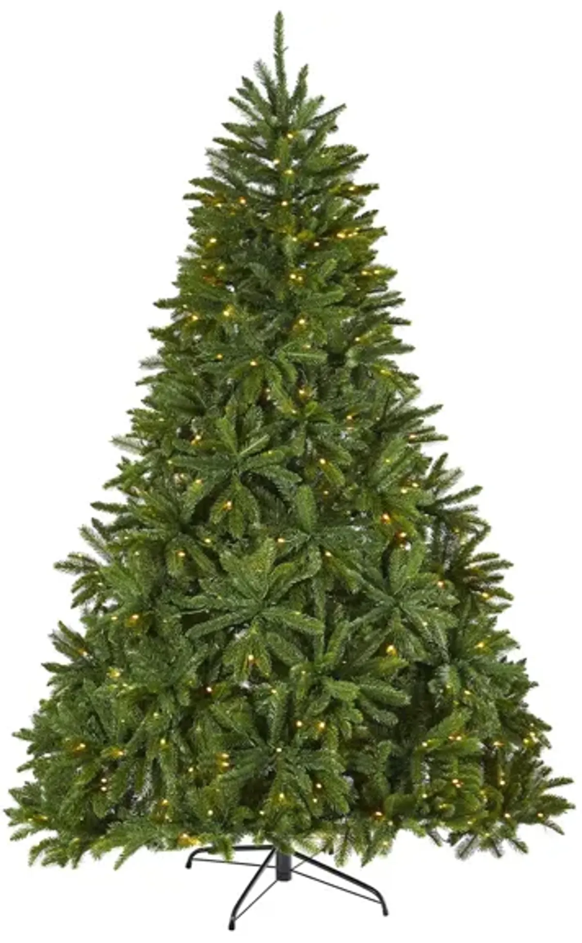 7ft. Pre-Lit Sierra Spruce "Natural Look" Artificial Christmas Tree in Green by Bellanest