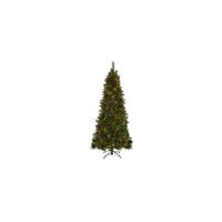 7.5ft. Pre-Lit Norway Mixed Pine Artificial Christmas Tree in Green by Bellanest