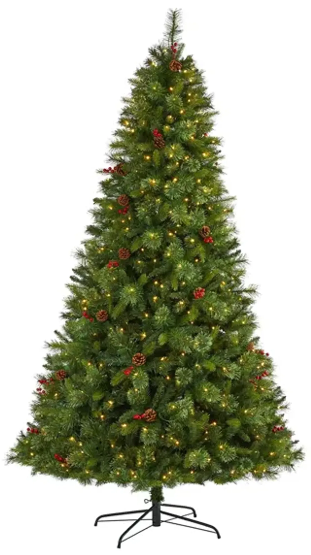 8ft. Pre-Lit Aberdeen Spruce Artificial Christmas Tree