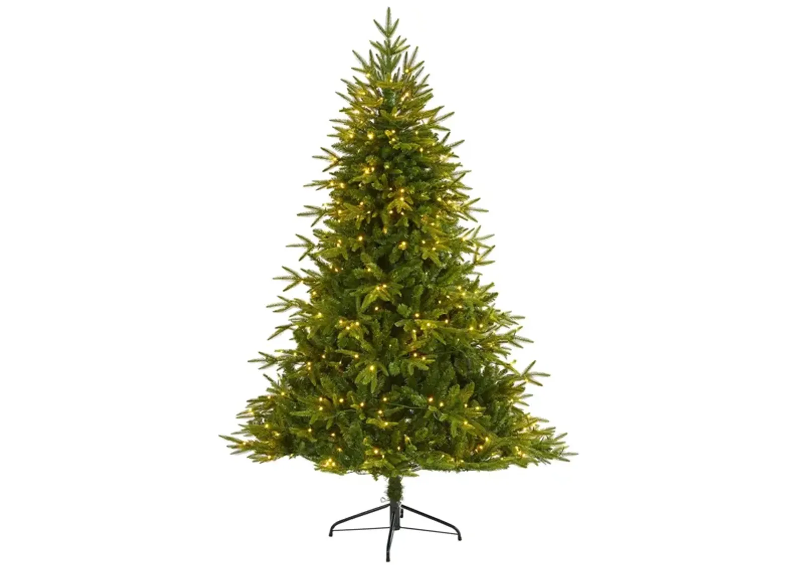 6ft. Pre-Lit Colorado Mountain Fir "Natural Look" Artificial Christmas Tree in Green by Bellanest