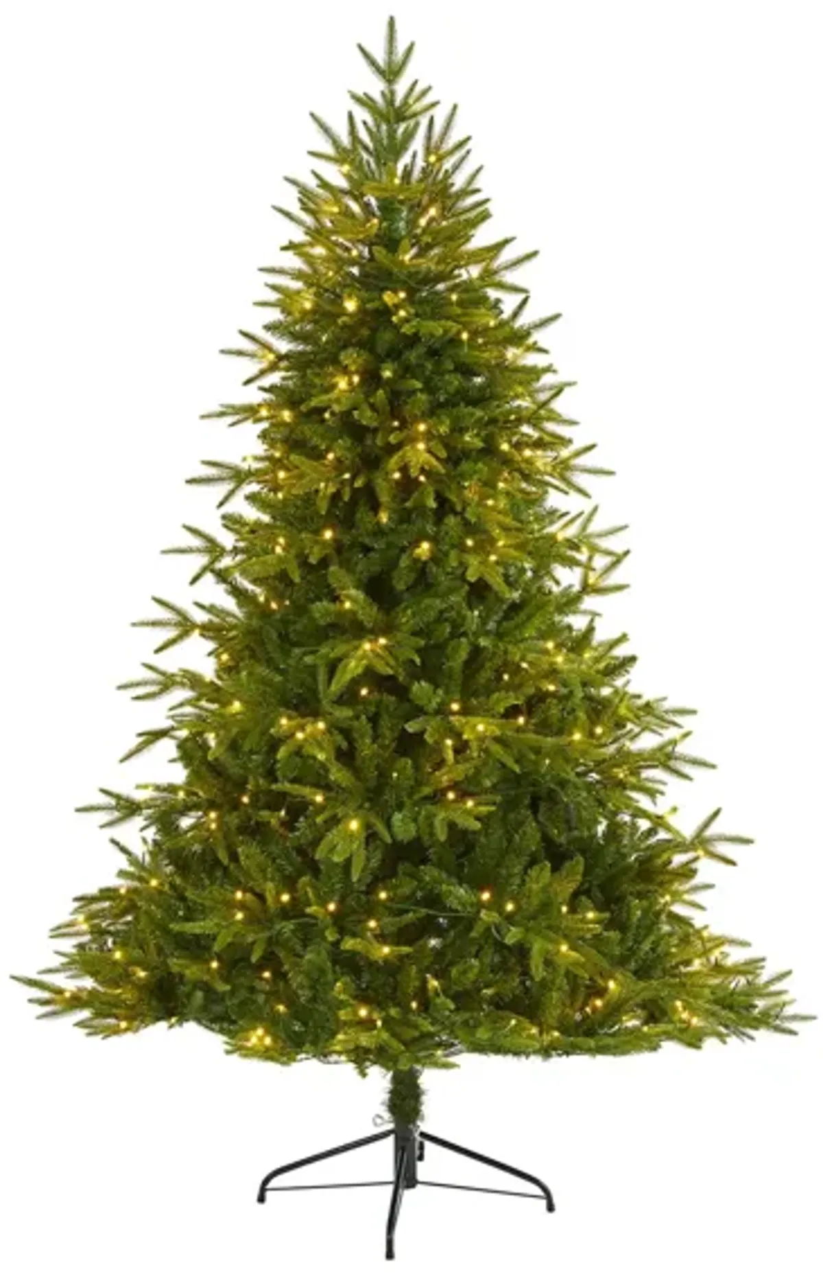 6ft. Pre-Lit Colorado Mountain Fir "Natural Look" Artificial Christmas Tree in Green by Bellanest