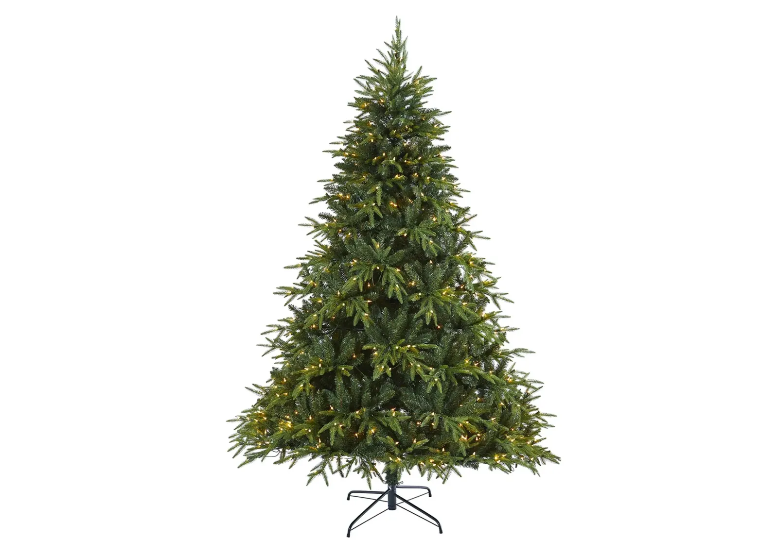 7ft. Pre-Lit Colorado Mountain Fir "Natural Look" Artificial Christmas Tree in Green by Bellanest