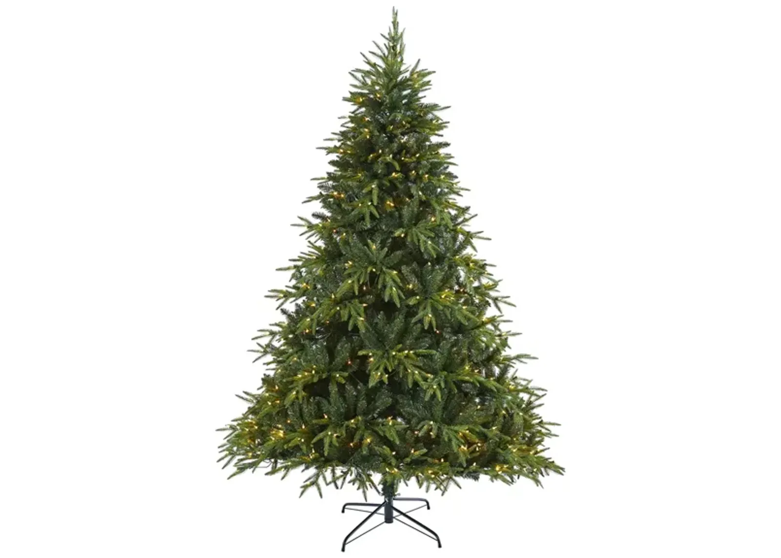 7.5ft. Pre-Lit Colorado Mountain Fir "Natural Look" Artificial Christmas Tree in Green by Bellanest