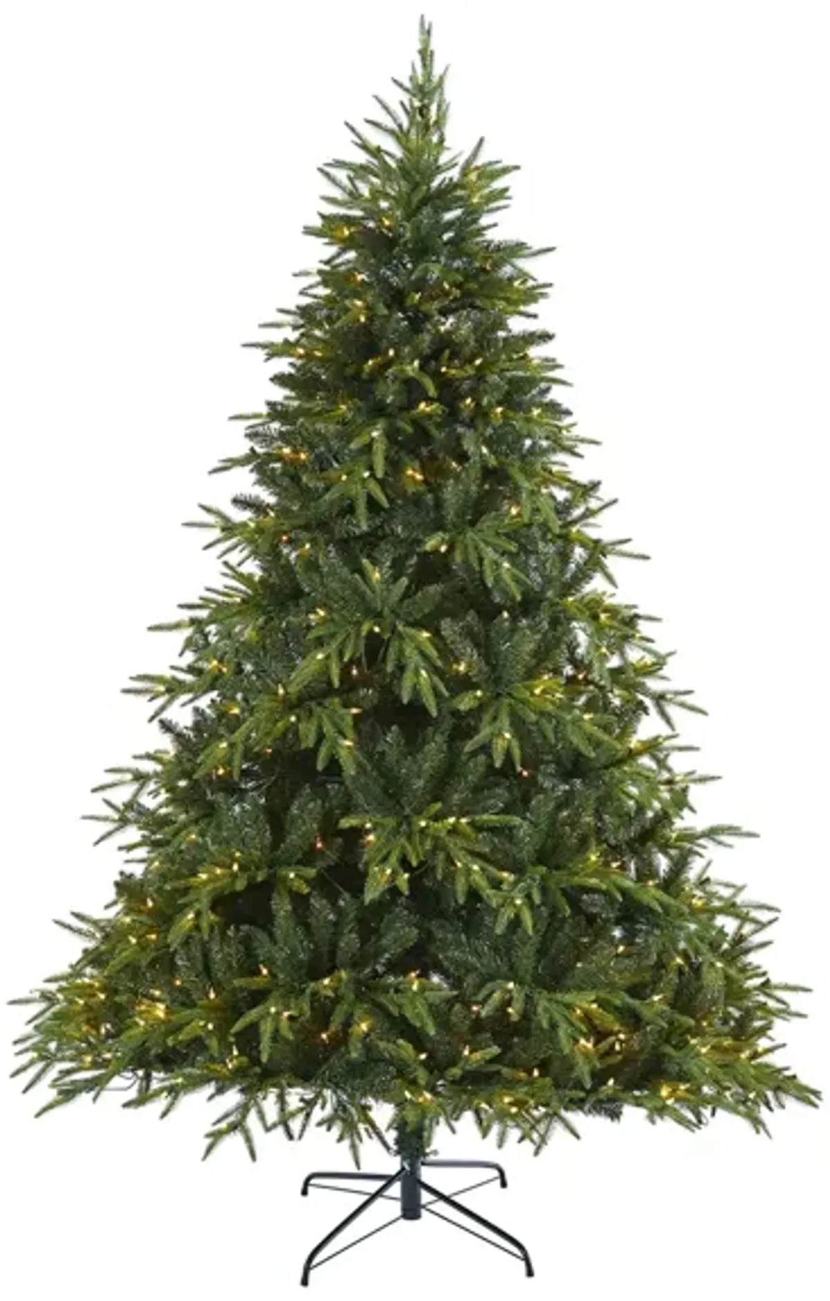 7.5ft. Pre-Lit Colorado Mountain Fir "Natural Look" Artificial Christmas Tree in Green by Bellanest