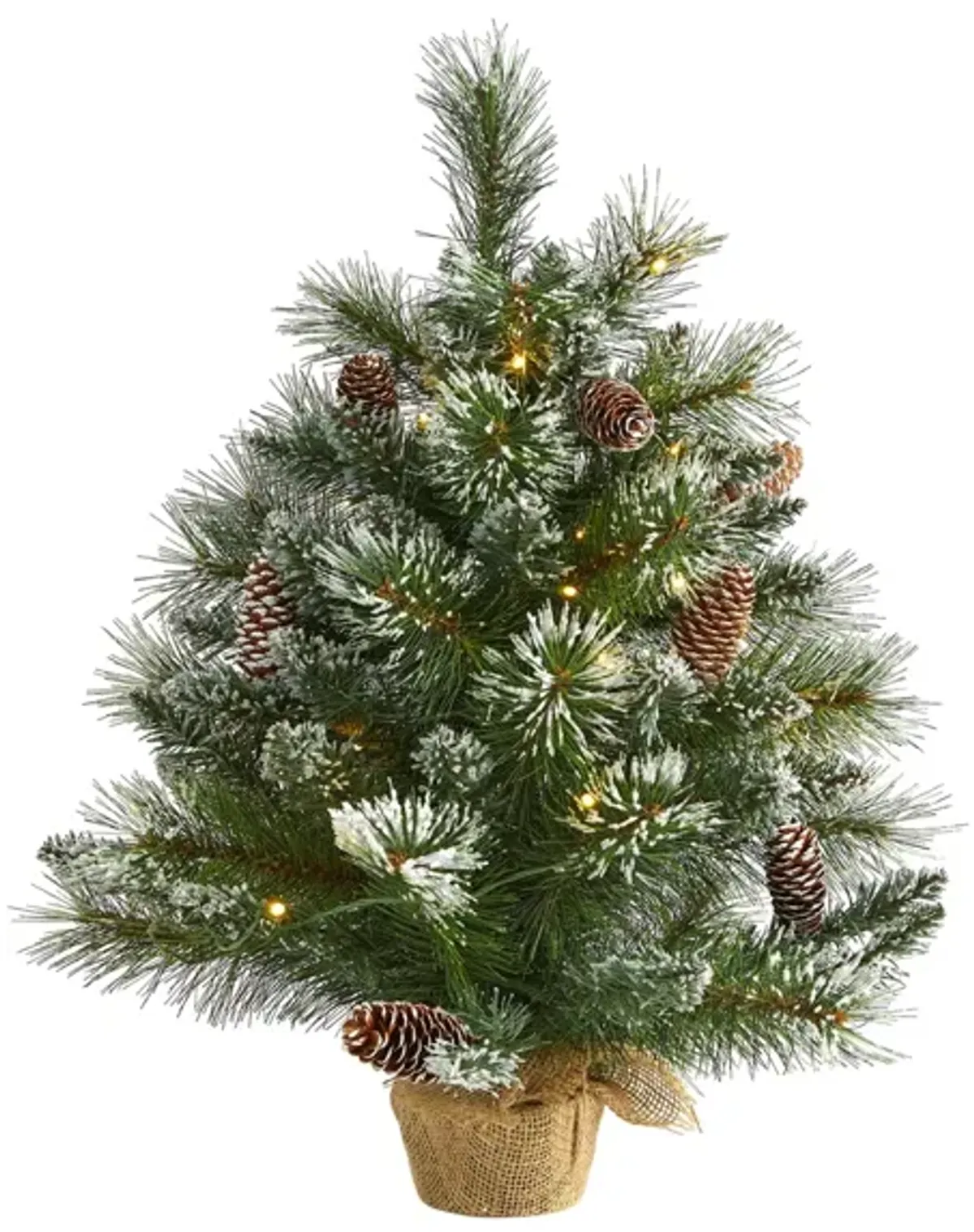 2ft. Pre-Lit Frosted Pine Artificial Christmas Tree