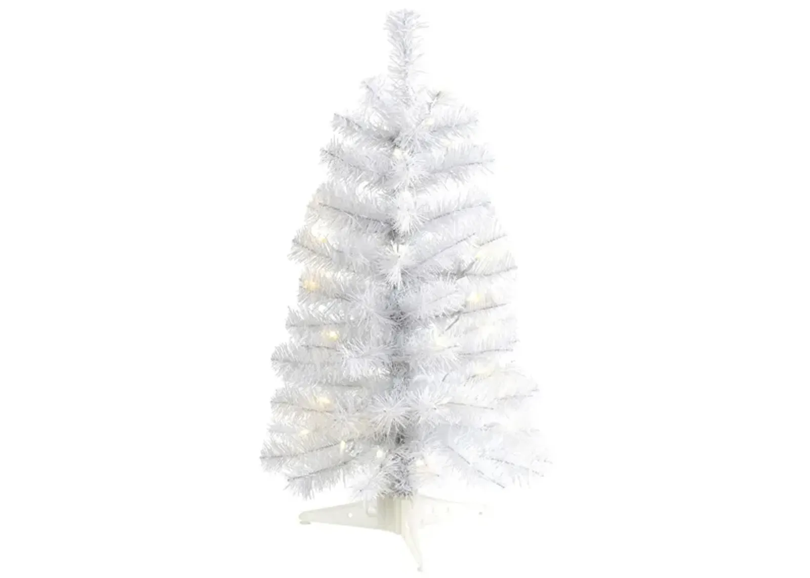 2ft. Pre-Lit Artificial Christmas Tree in White by Bellanest