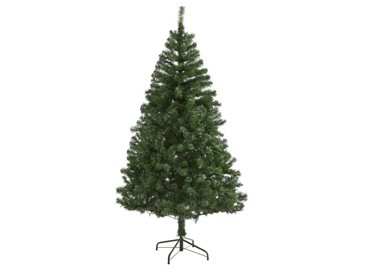 6ft. Northern Tip Pine Artificial Christmas Tree in Green by Bellanest