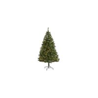 6ft. Pre-Lit Northern Tip Pine Artificial Christmas Tree in Green by Bellanest