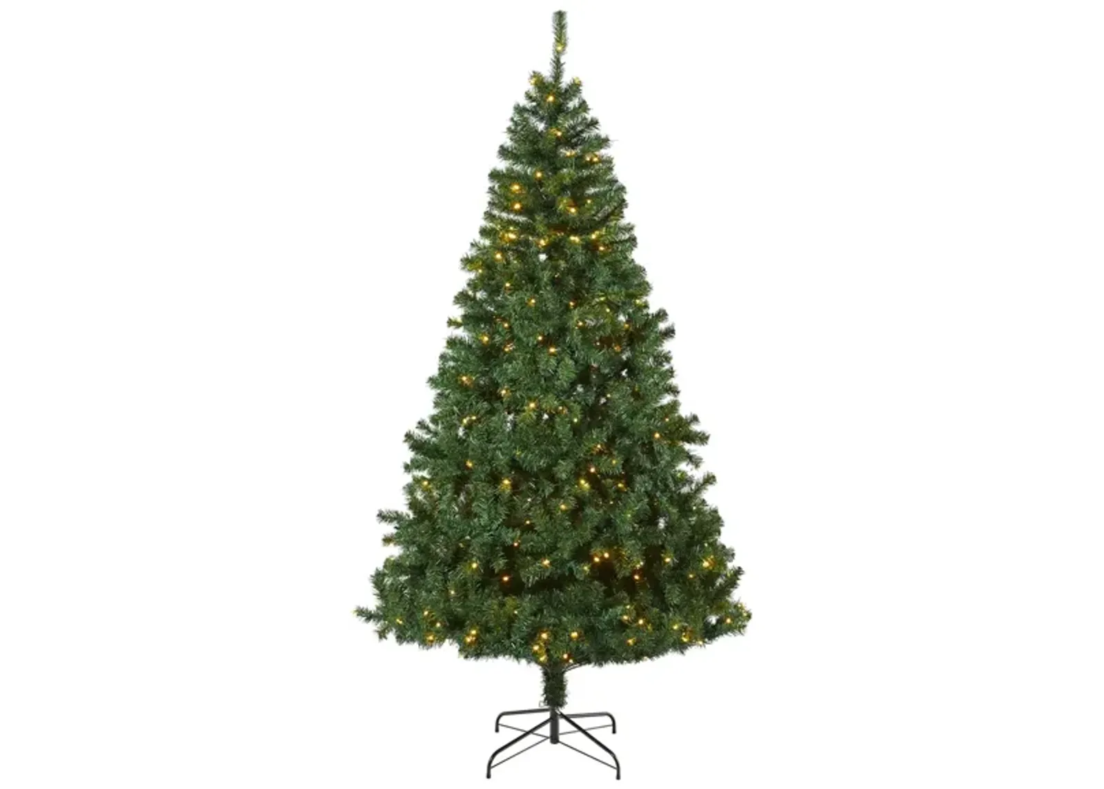 8ft. Pre-Lit Northern Tip Artificial Christmas Tree in Green by Bellanest