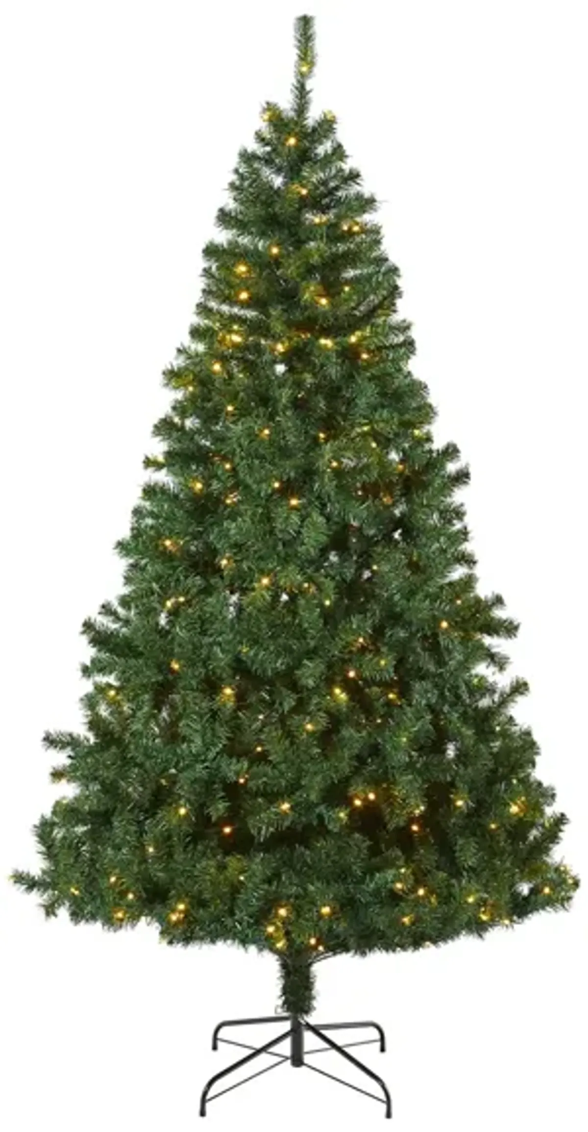 8ft. Pre-Lit Northern Tip Artificial Christmas Tree in Green by Bellanest