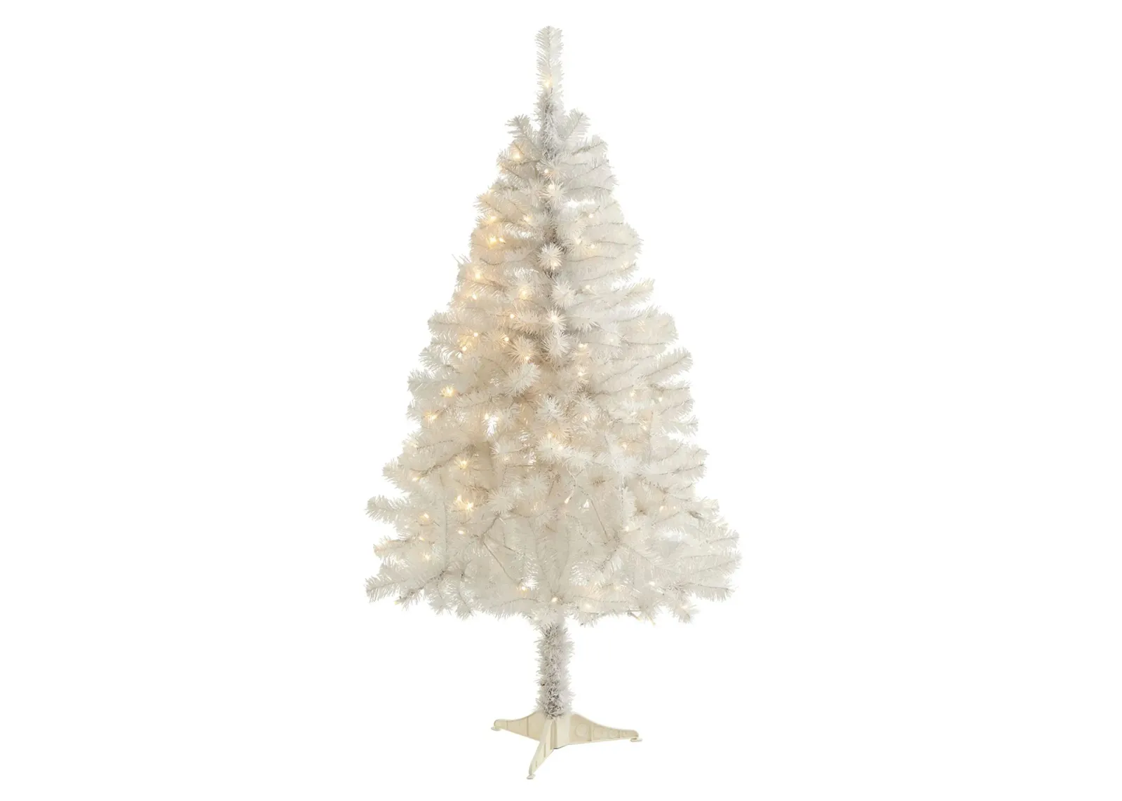 4ft. Pre-Lit Artificial Christmas Tree in White by Bellanest