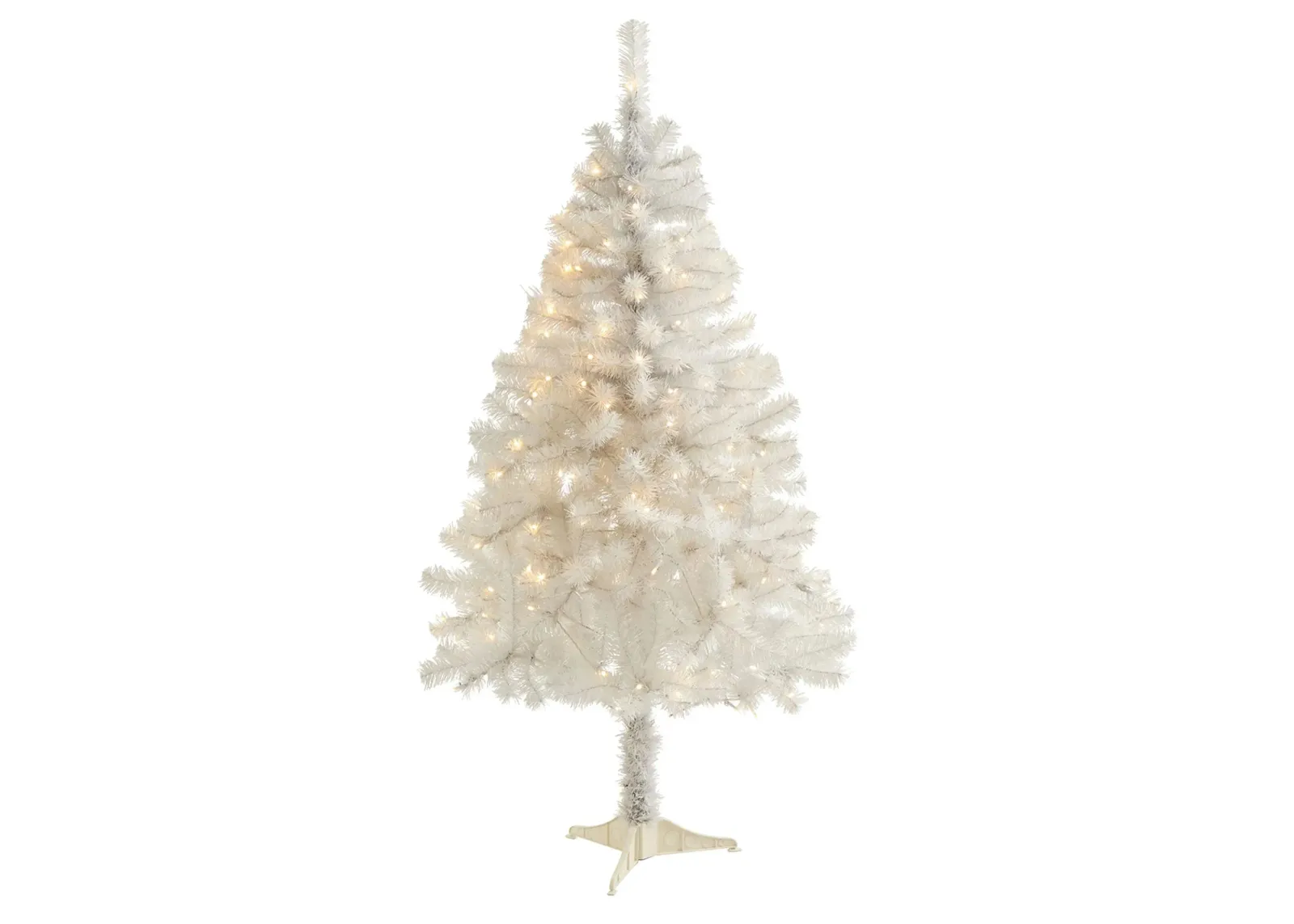 5ft. Pre-Lit Artificial Christmas Tree in White by Bellanest